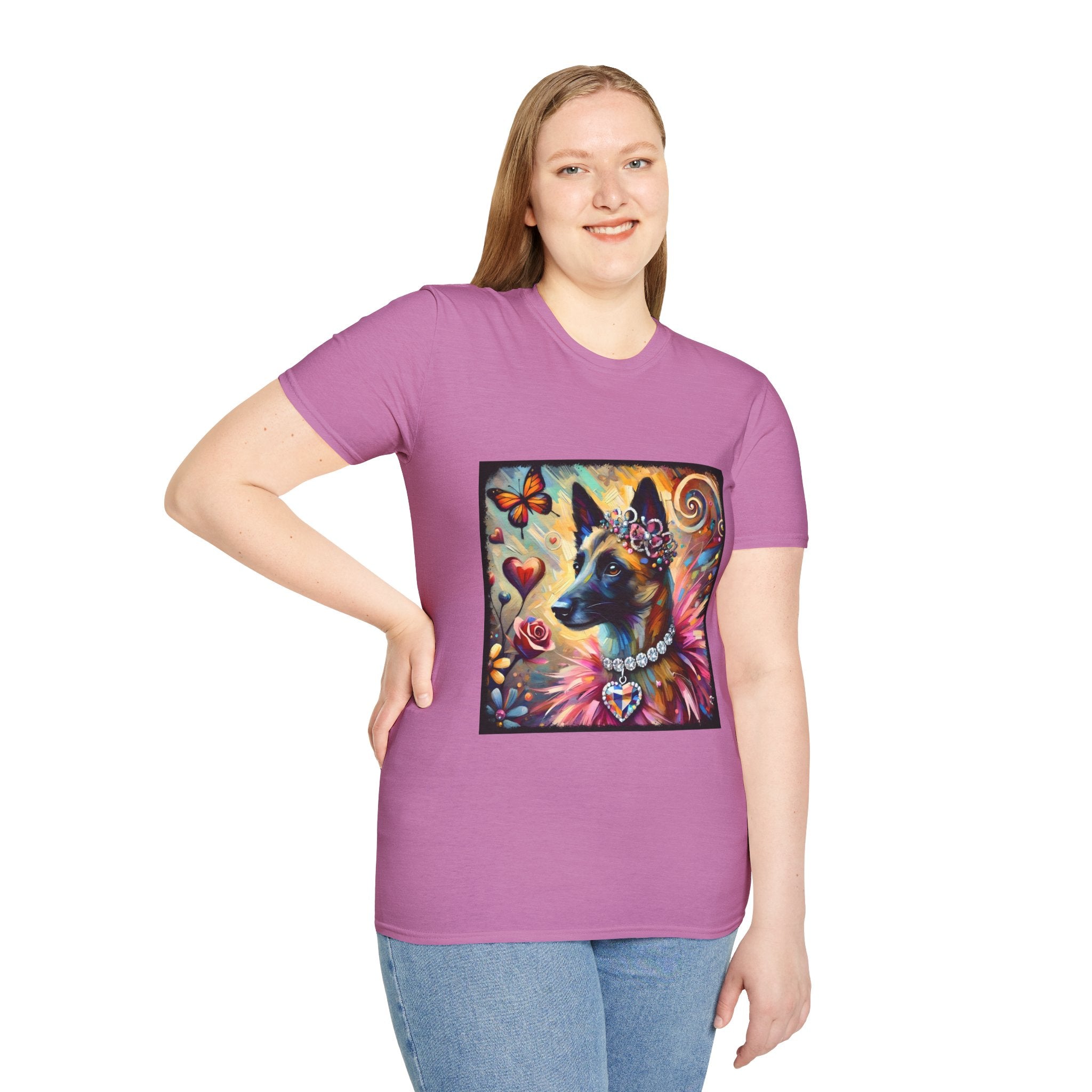 Belgian Malinois Diamond Heart Classic | Unisex Dog T-Shirt