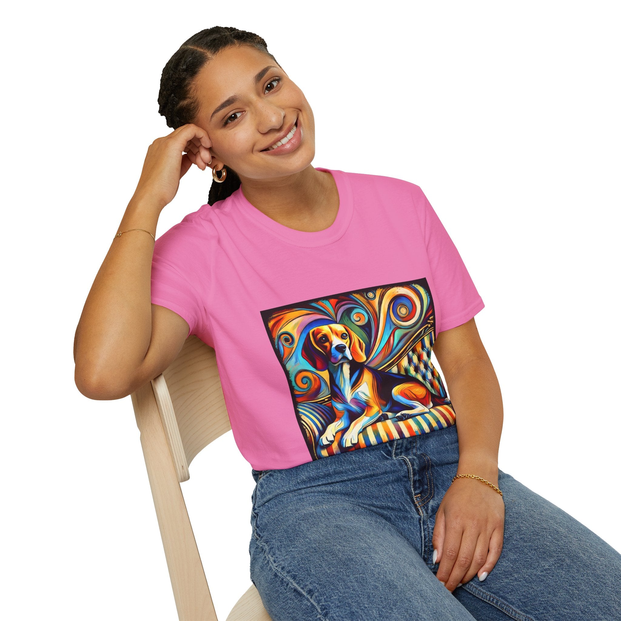 Beagle Vivid Sun Swirl  | Unisex Dog T-Shirt