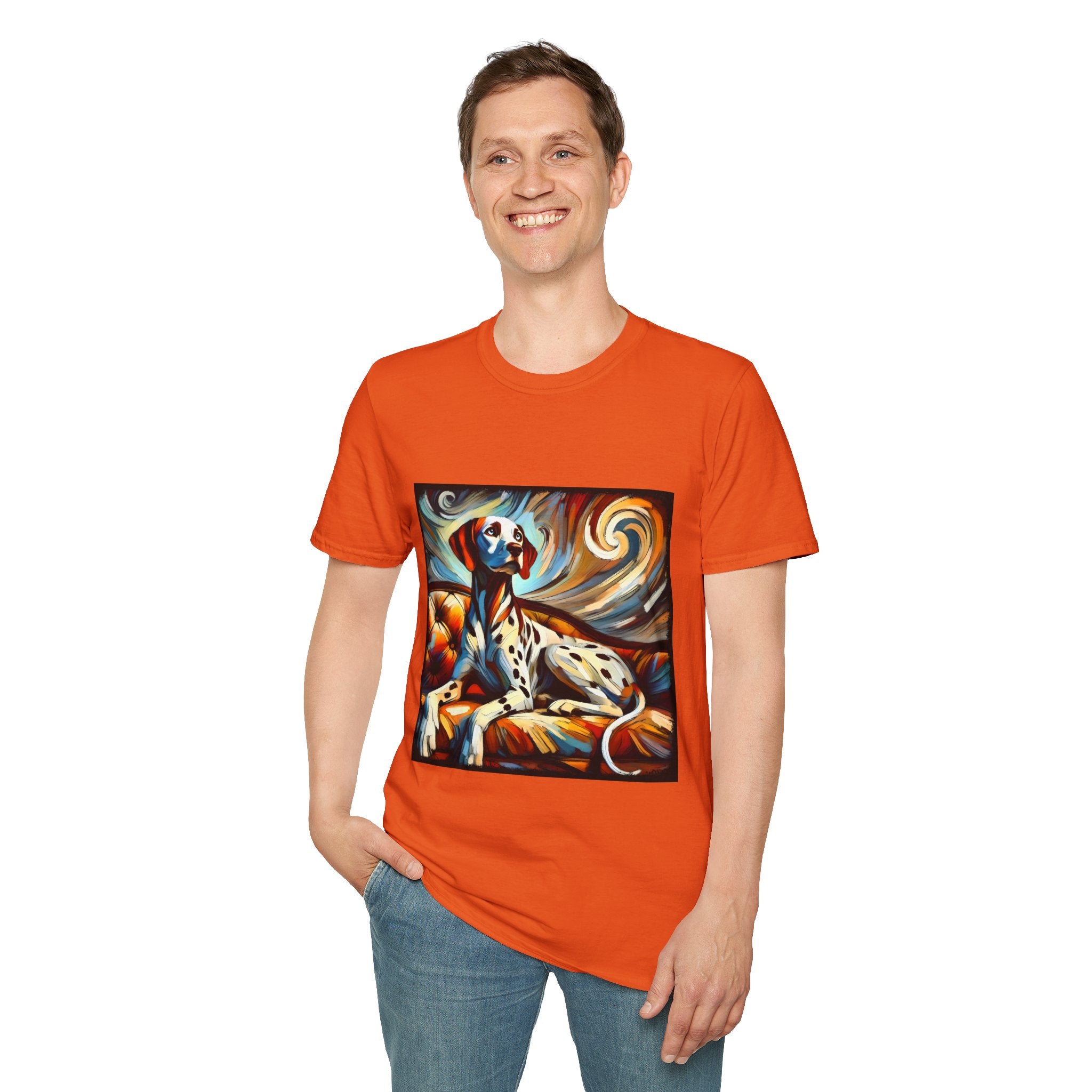 Dalmatian Warm Swirl | Unisex Dog T-Shirt