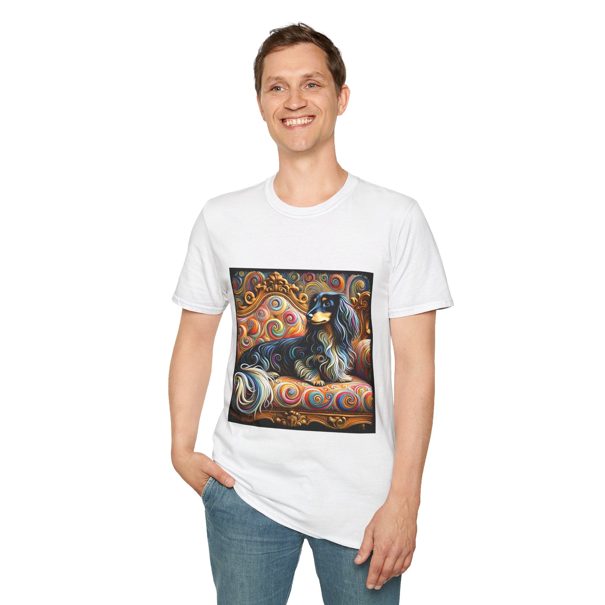 Dachshund Bold Swirl | Unisex Dog T-Shirt