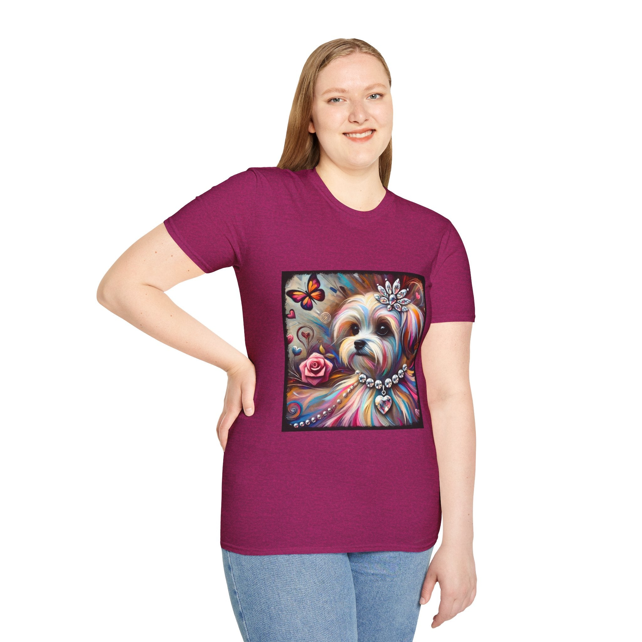 Maltese Diamond Heart Classic | Unisex Dog T-Shirt