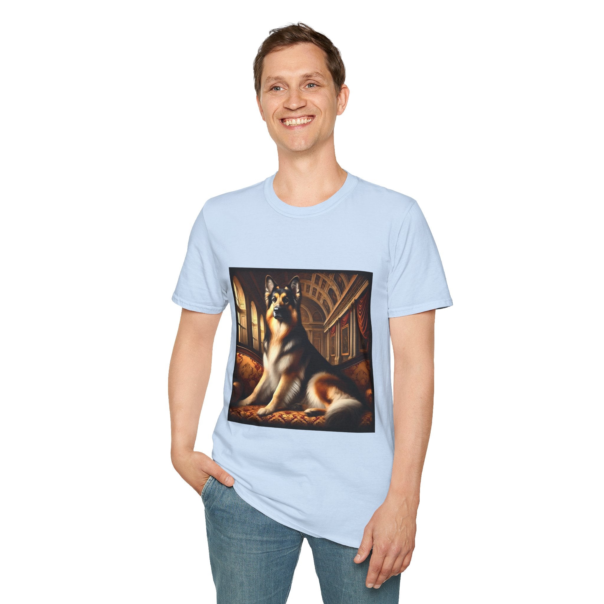 German Shepherd Dashing Duke | Unisex Dog T-Shirt