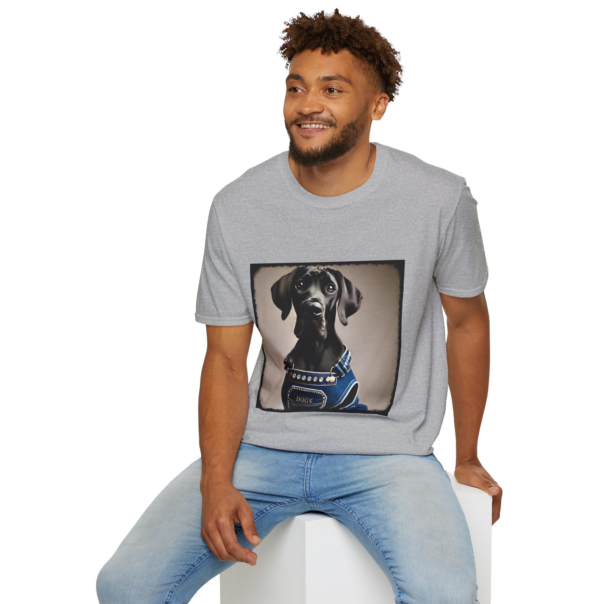 Great Dane Denim Dog | Unisex Dog T-Shirt