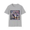 Bernese Mountain Dog Purple Diamond Vivid Swirl | Unisex Dog T-Shirt