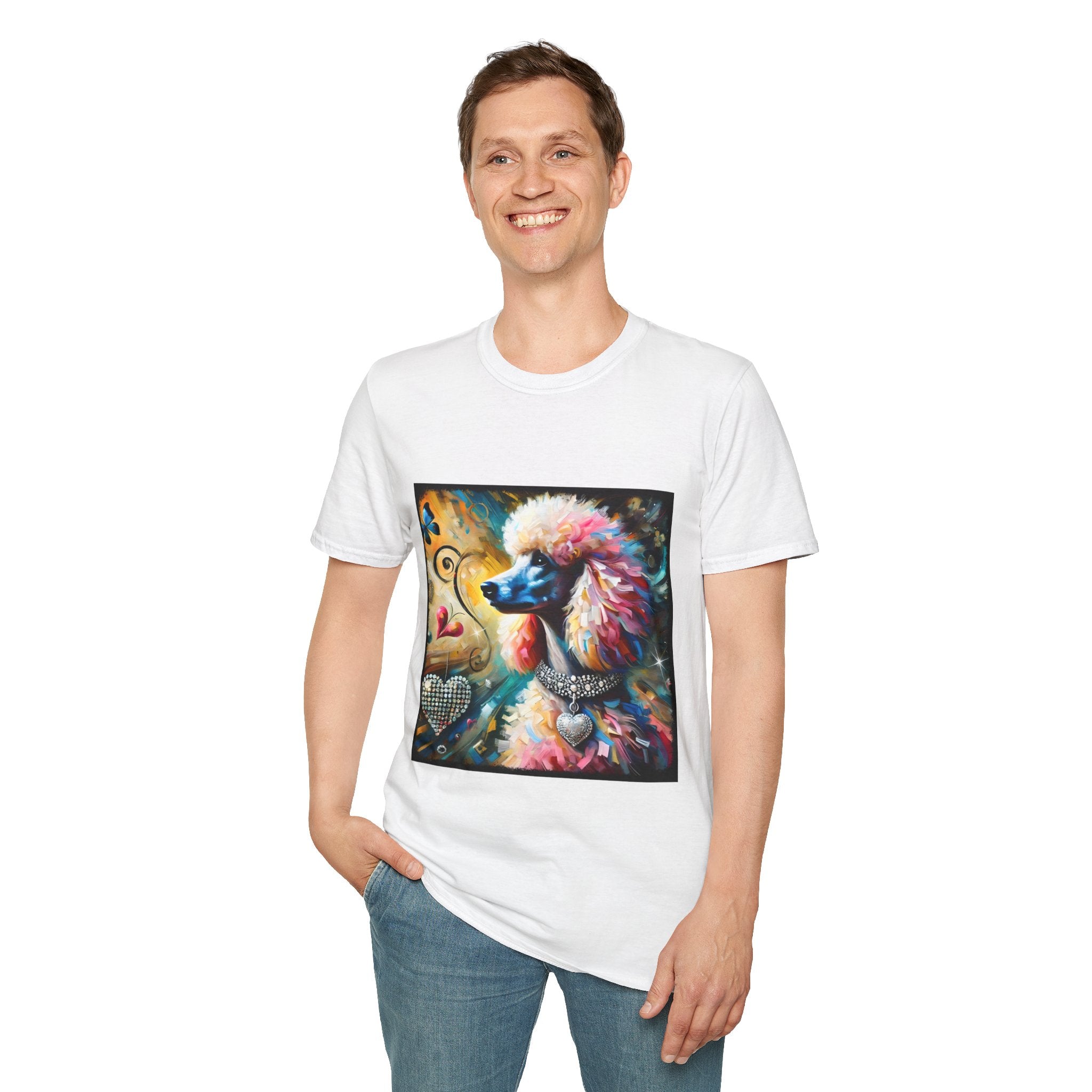 Poodle Diamond Heart Classic | Unisex Dog T-Shirt