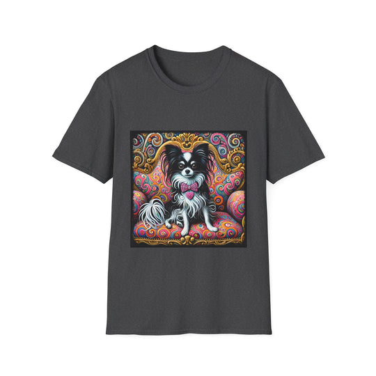 Chihuahua Love Swirl II design dog lover unisex t-shirt in dark heather