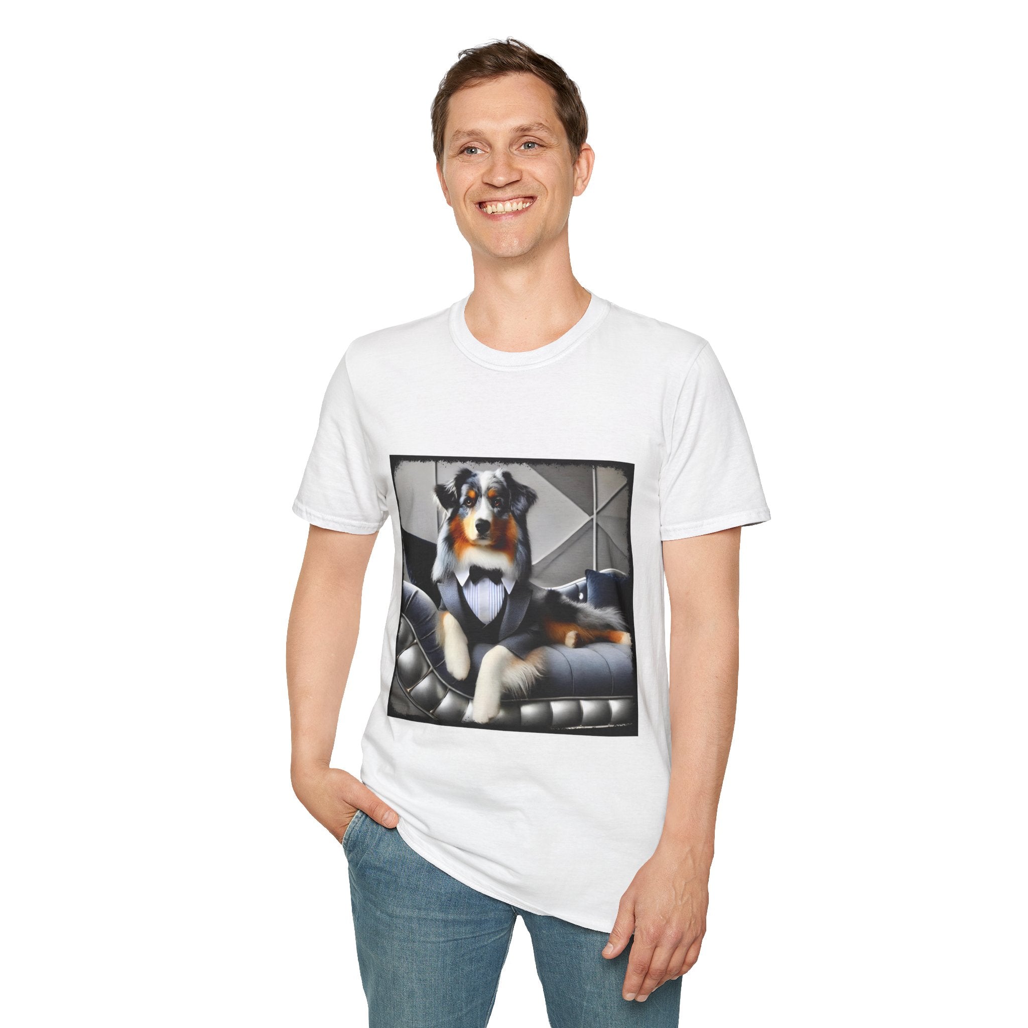 Australian Shepherd Dashing Dawg | Unisex Dog T-Shirt