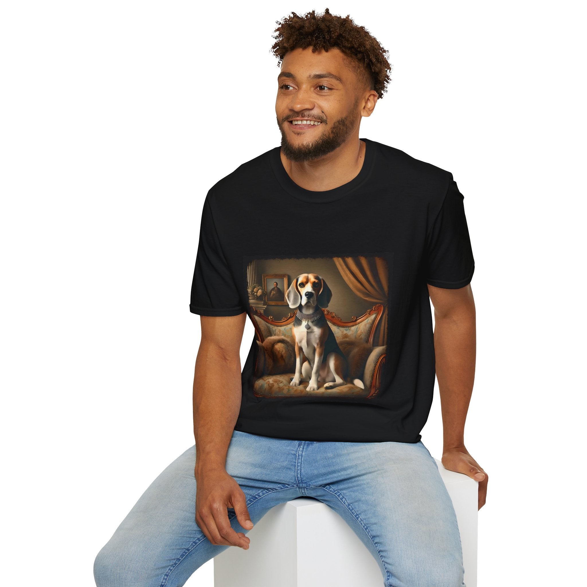 Beagle Princess Blue | Unisex Dog T-Shirt