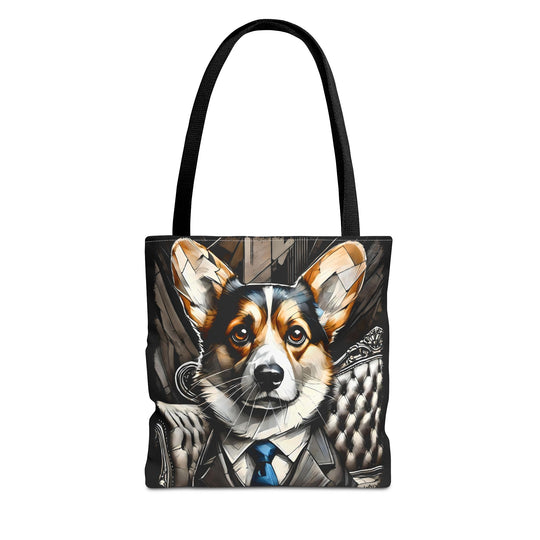 Pembroke Welsh Corgi Tote Bag Classic Gent Dog Lover Gift tote bag in black