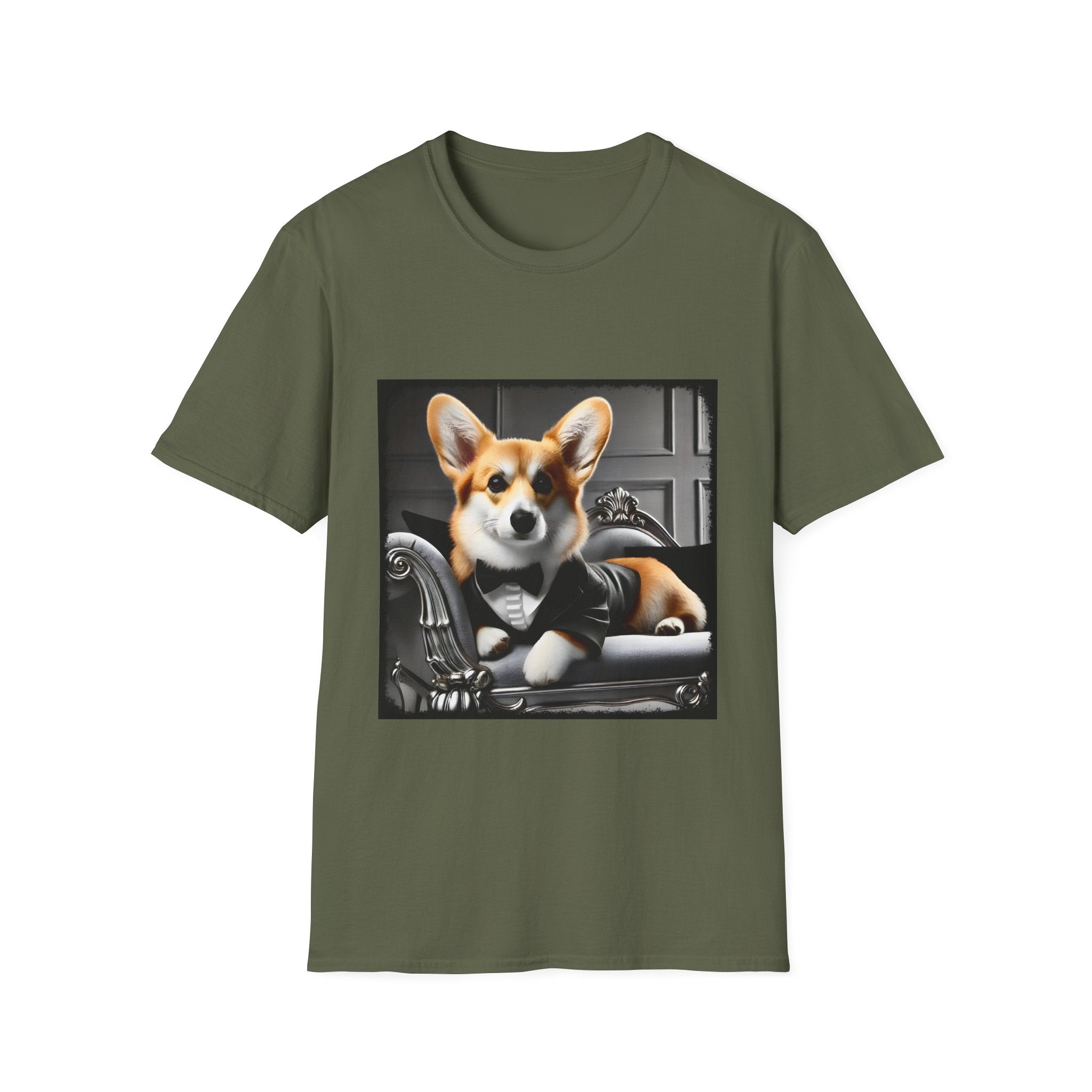 Pembroke Welsh Corgi Tux Luxe | Unisex Dog T-Shirt