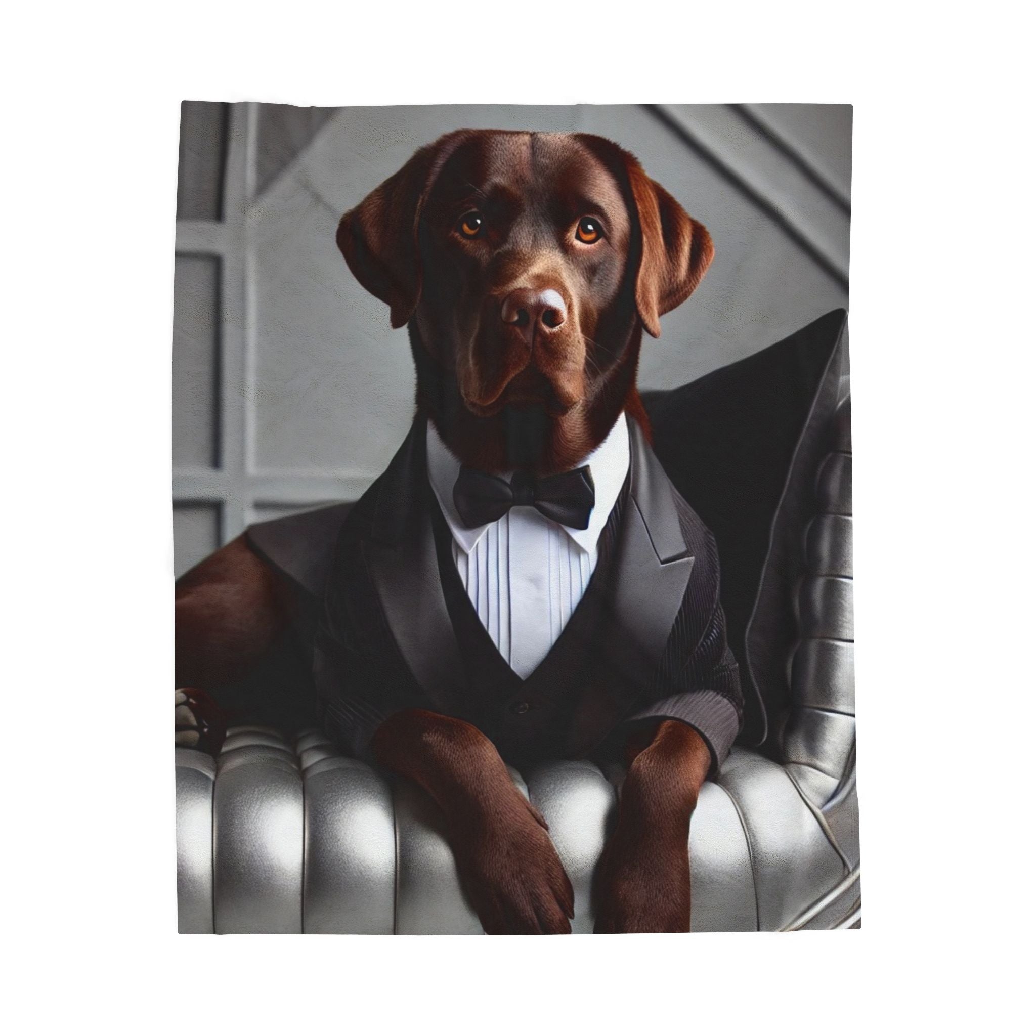 Labrador Retriever Blanket | Chocolate Chap Dog Lover Gift