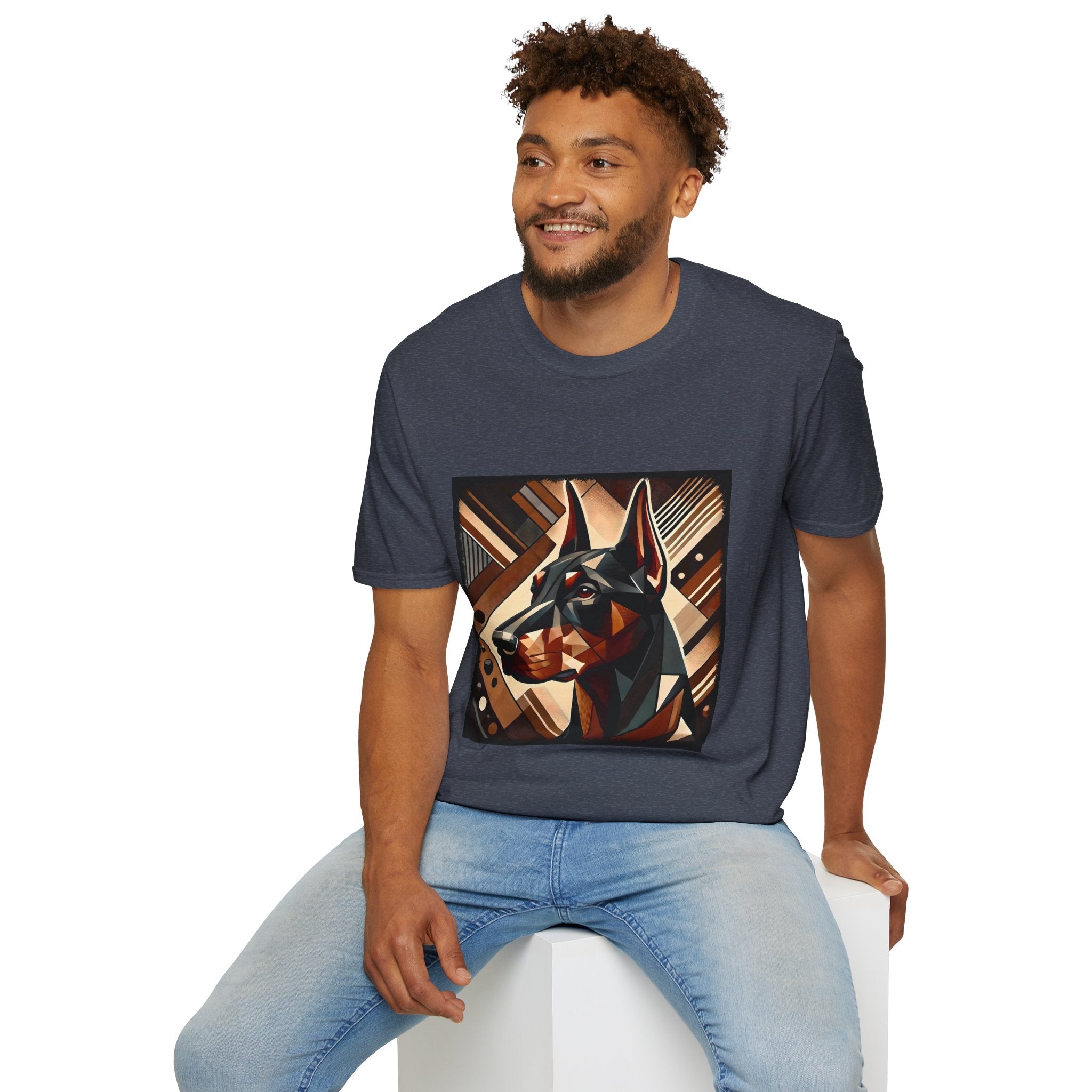 Doberman Pinscher Bold Geometric | Unisex Dog T-Shirt