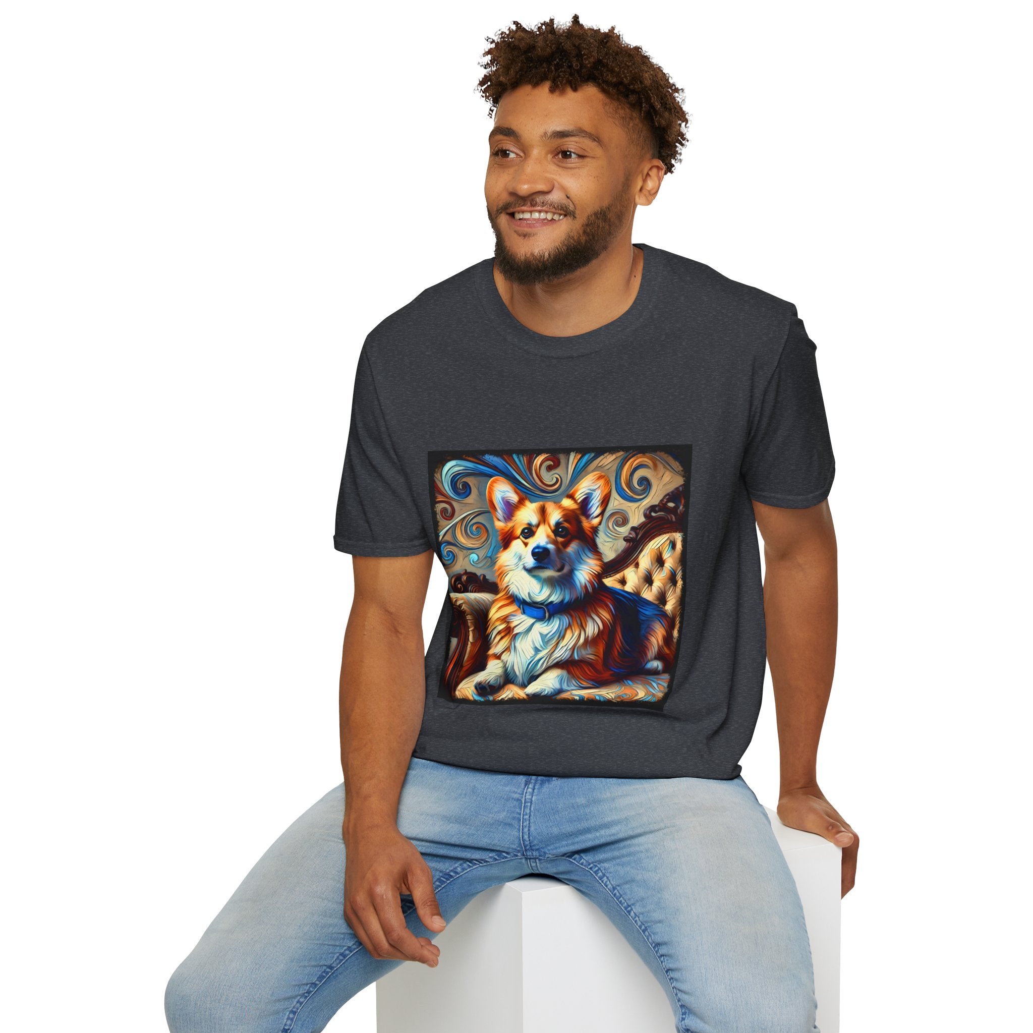 Pembroke Welsh Corgi Warm Swirl | Unisex Dog T-Shirt