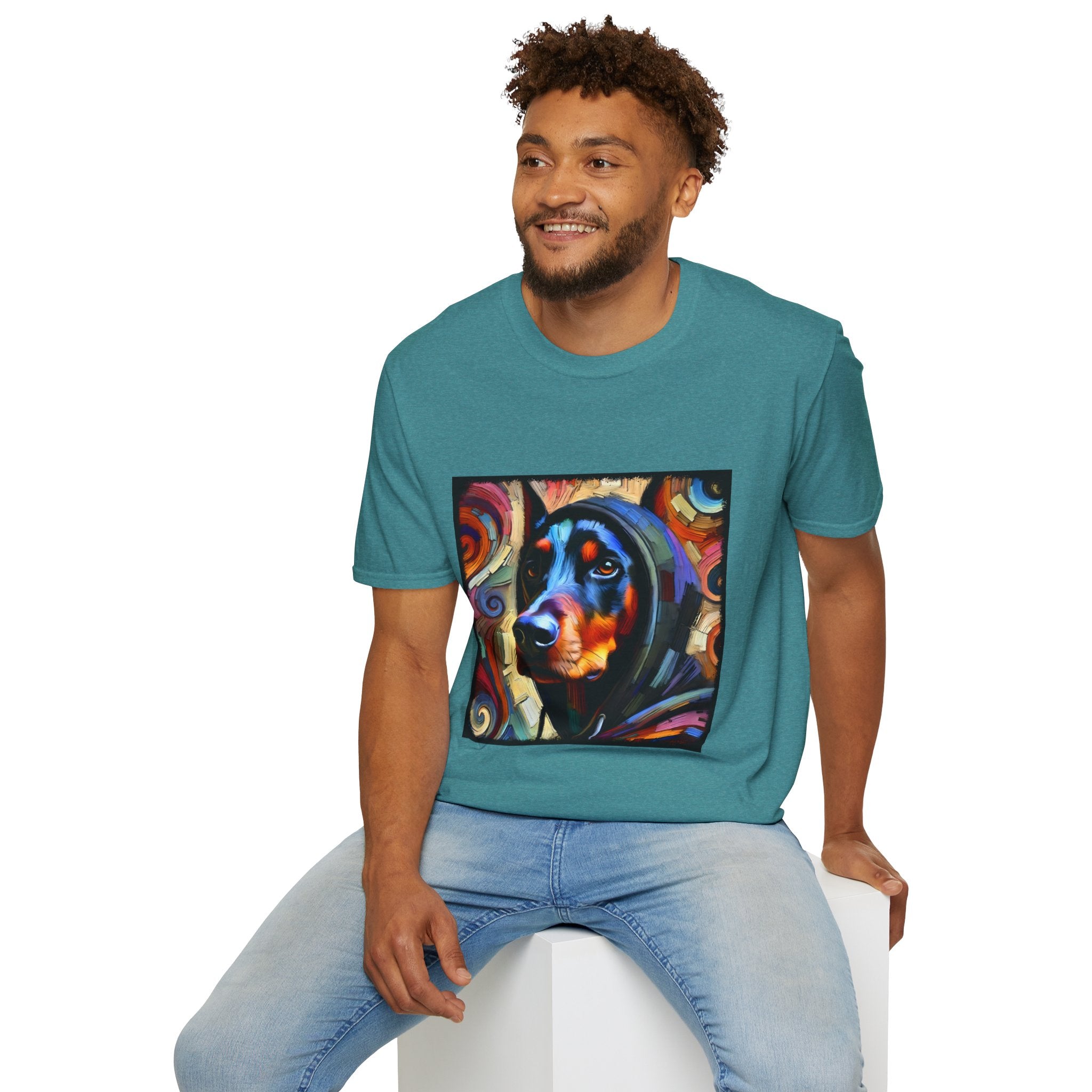 Doberman Pinscher Relaxed Swirl | Unisex Dog T-Shirt