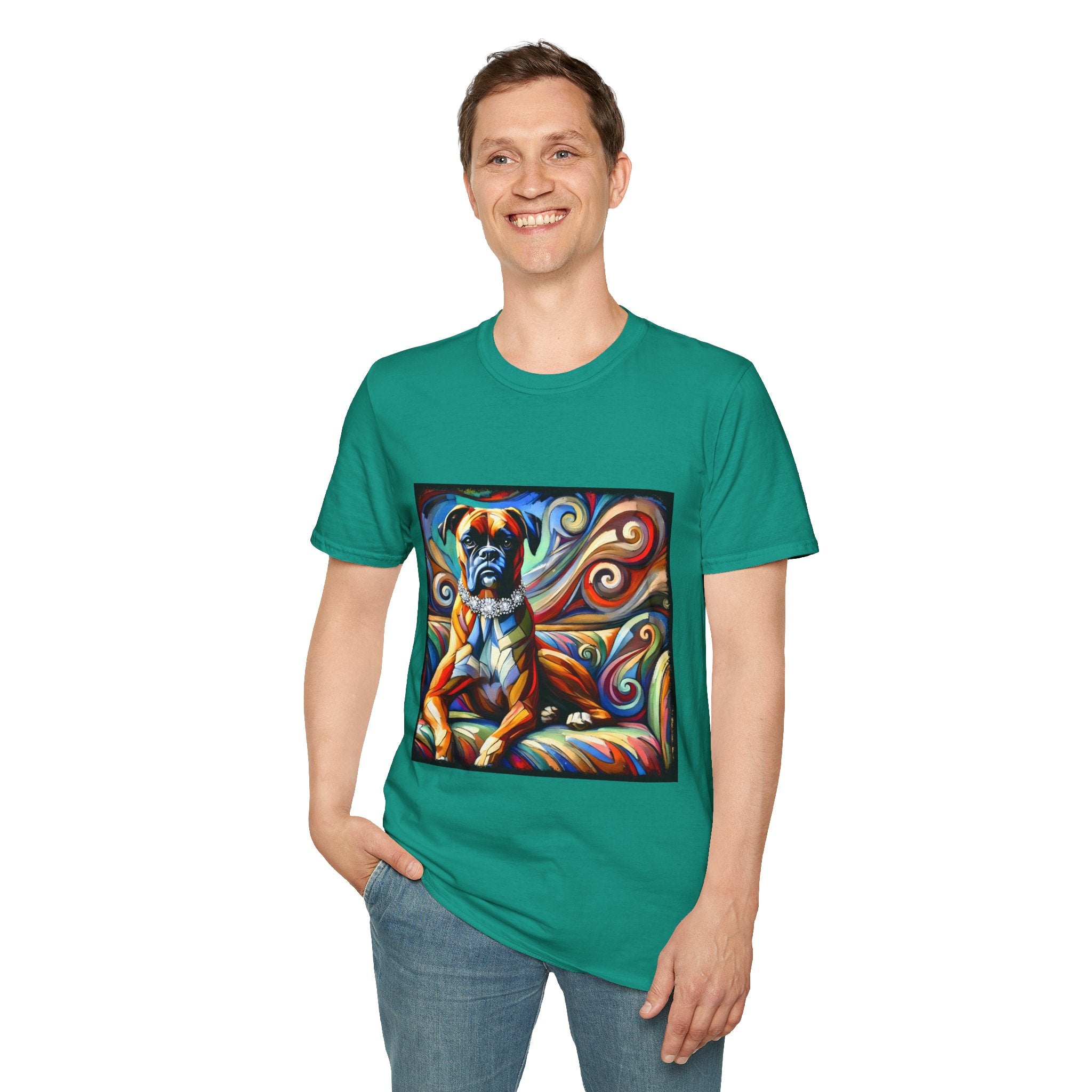 Boxer Diamond Swirl | Unisex Dog T-Shirt