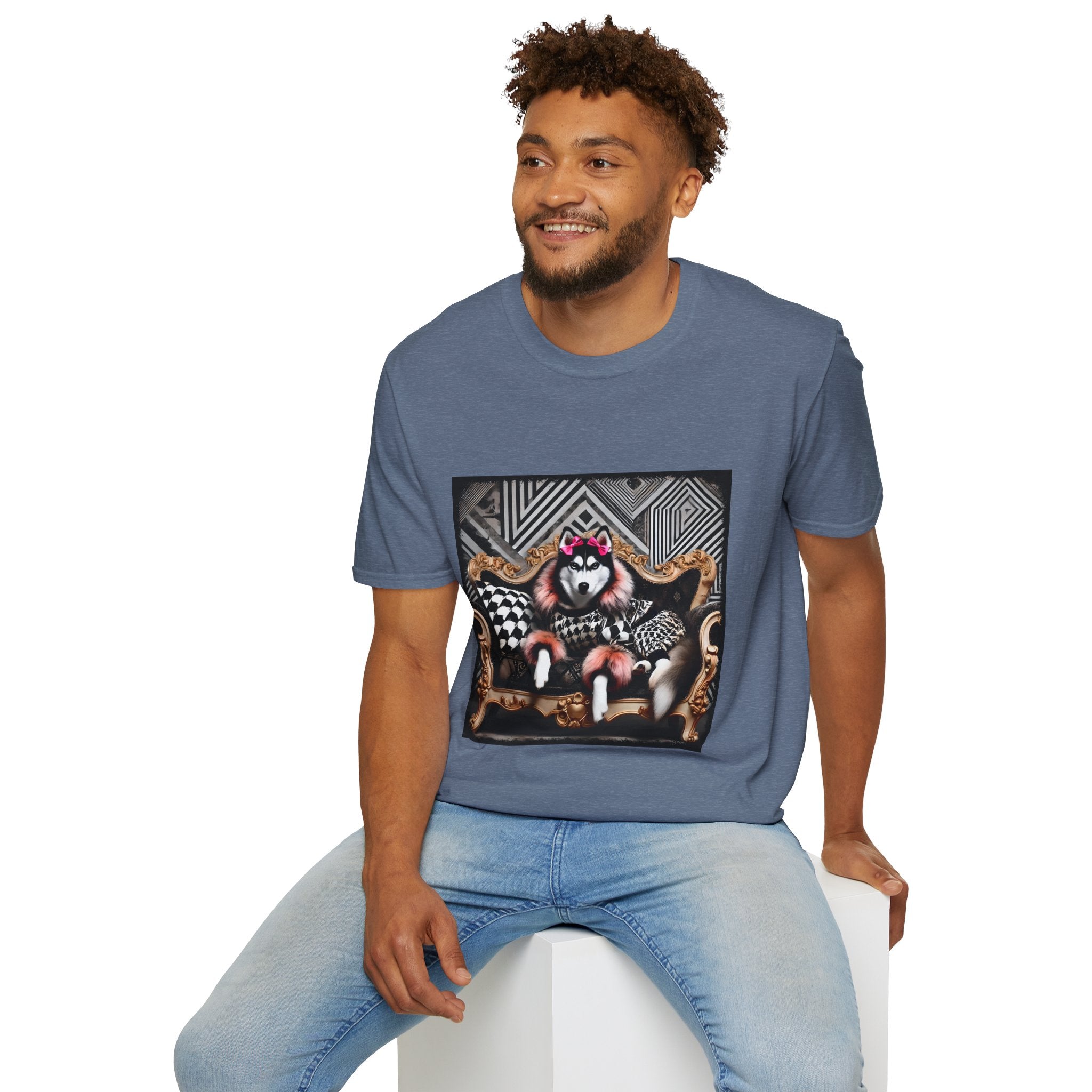 Siberian Husky Fierce Fashionista | Unisex Dog T-Shirt