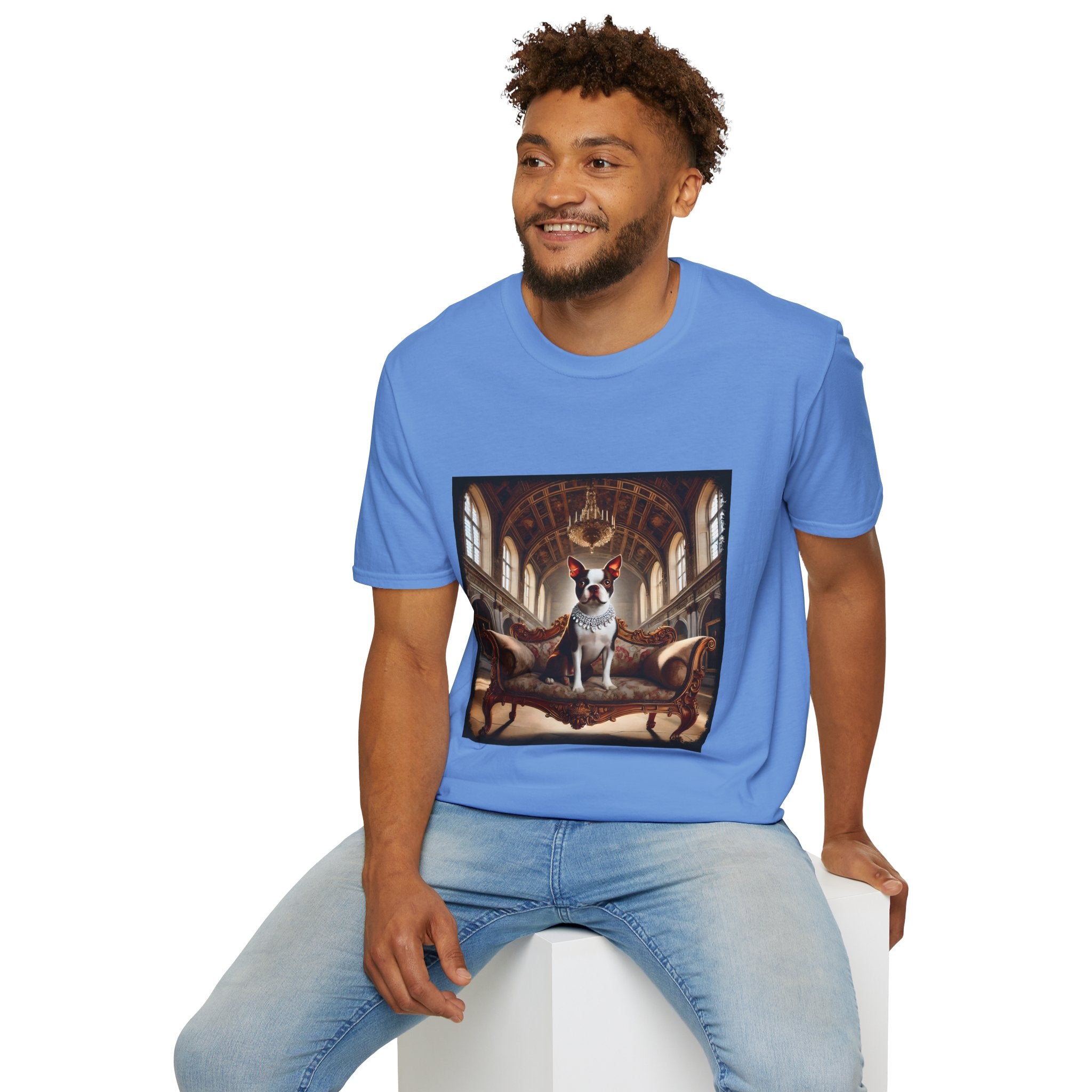 Boston Terrier Poised Princess  | Unisex Dog T-Shirt