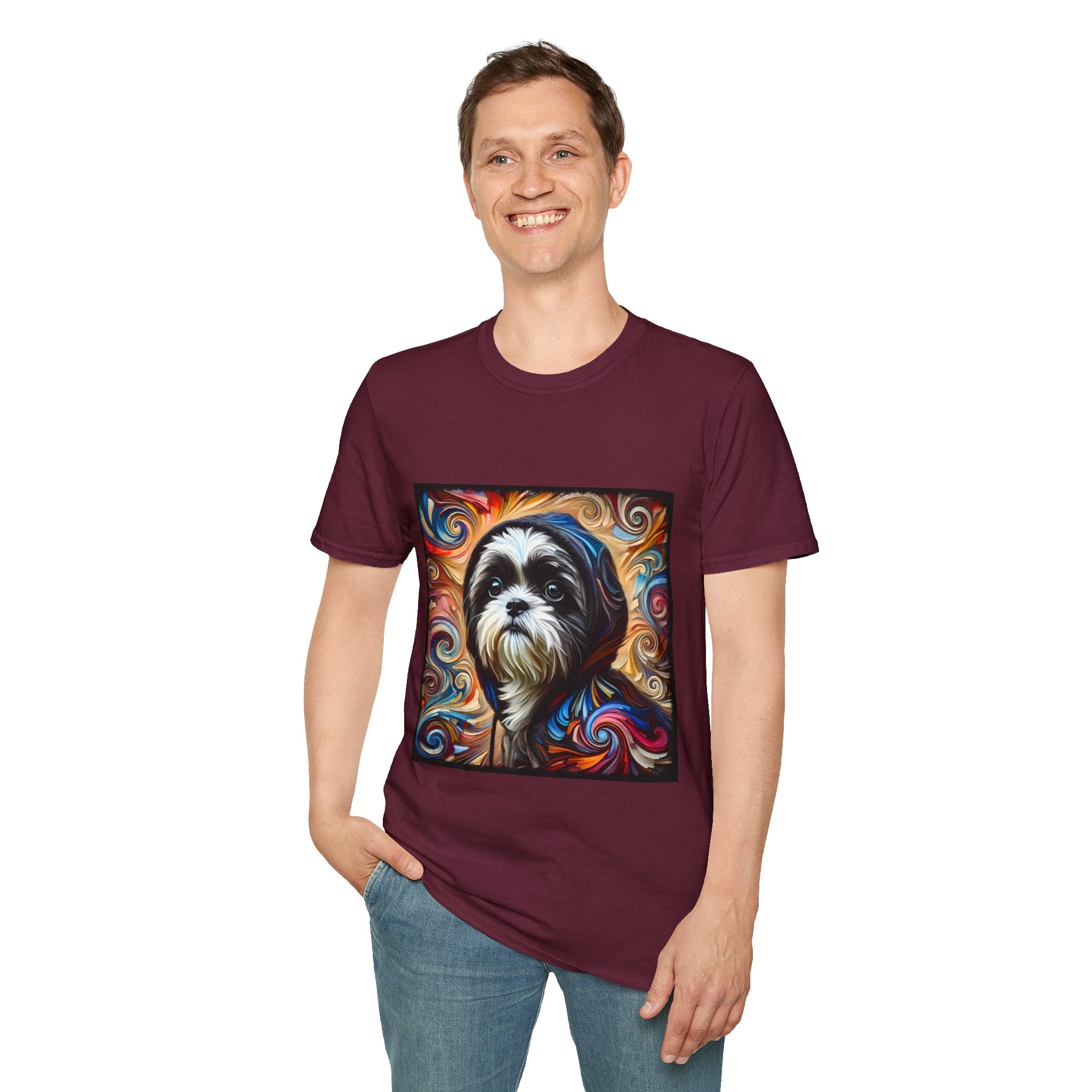 Shih Tzu Hoodie Swirl |  Unisex Dog T-Shirt