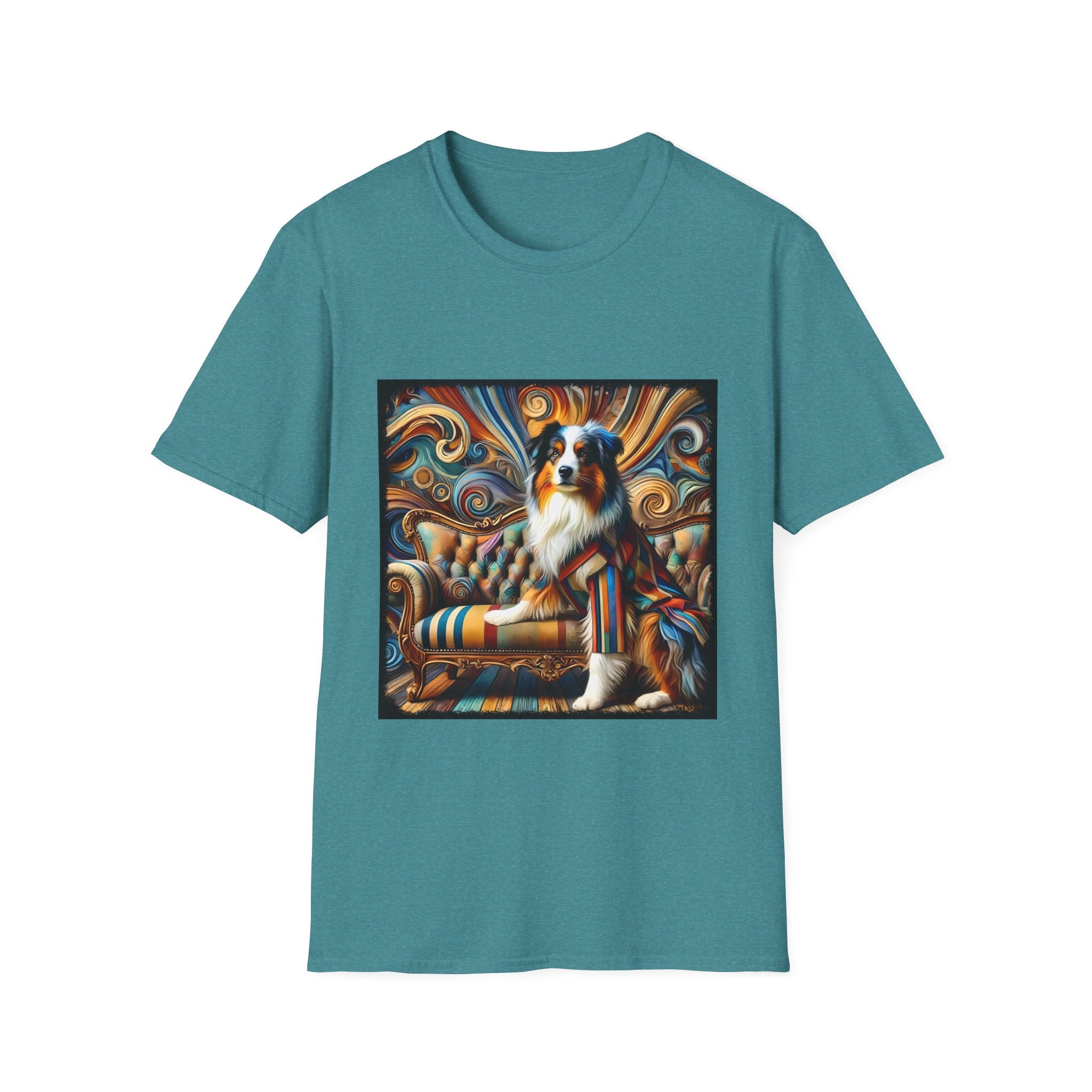Australian Shepherd Warm Swirl | Unisex Dog T-Shirt