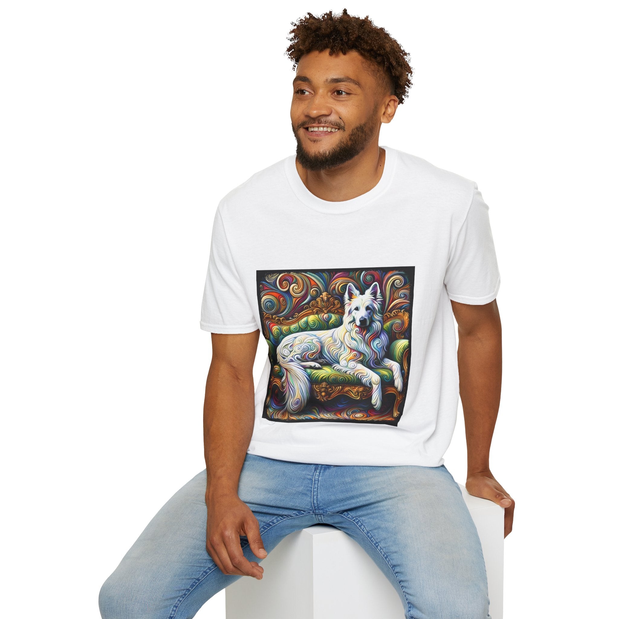 German Shepherd Intense Swirl | Unisex Dog T-Shirt