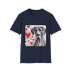 Great Dane Bold Heart Sketch | Unisex Dog T-Shirt