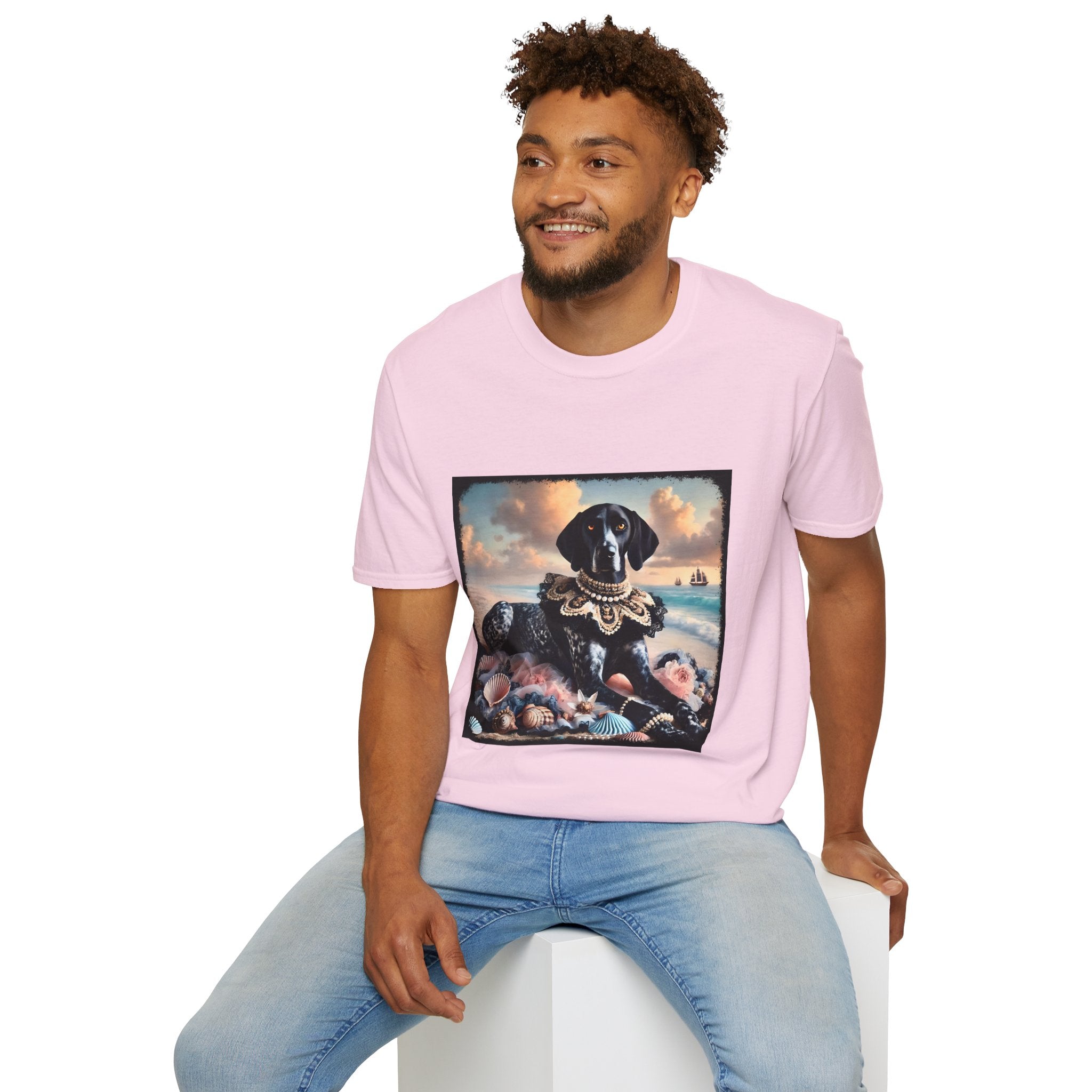 German Shorthaired Pointer Seashell Siren | Unisex Dog T-Shirt