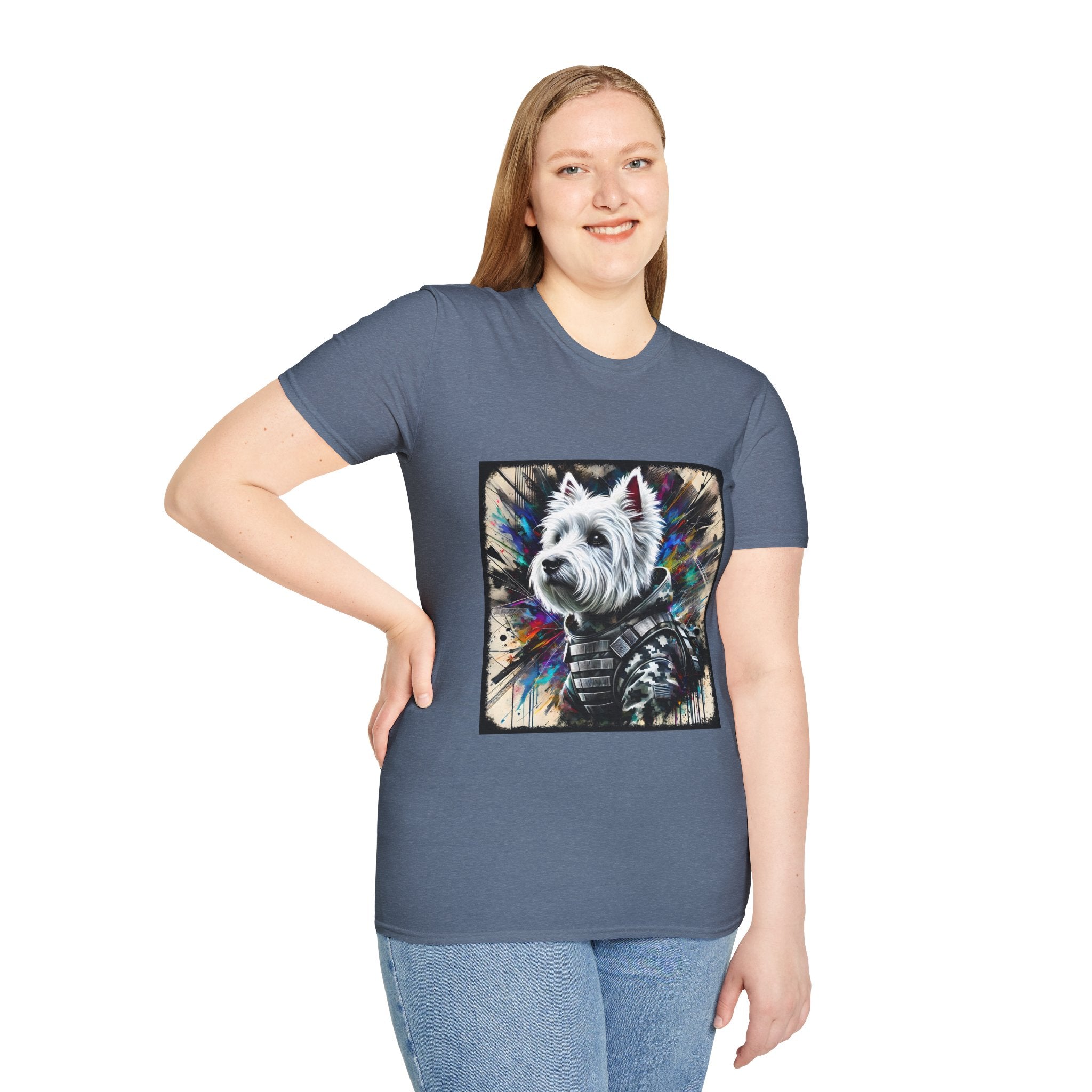 West Highland White Terrier Bold Camo Classic | Unisex Dog T-Shirt