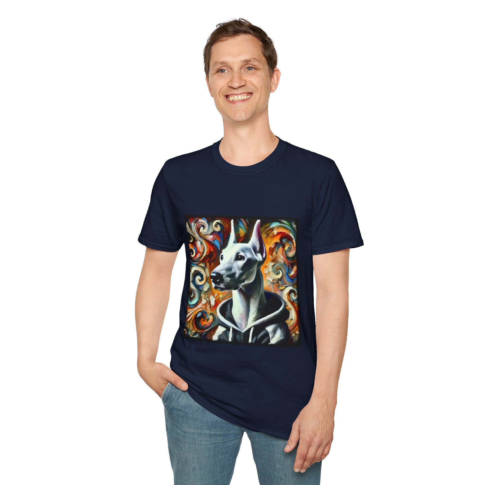Doberman Pinscher Street Swirl | Unisex Dog T-Shirt