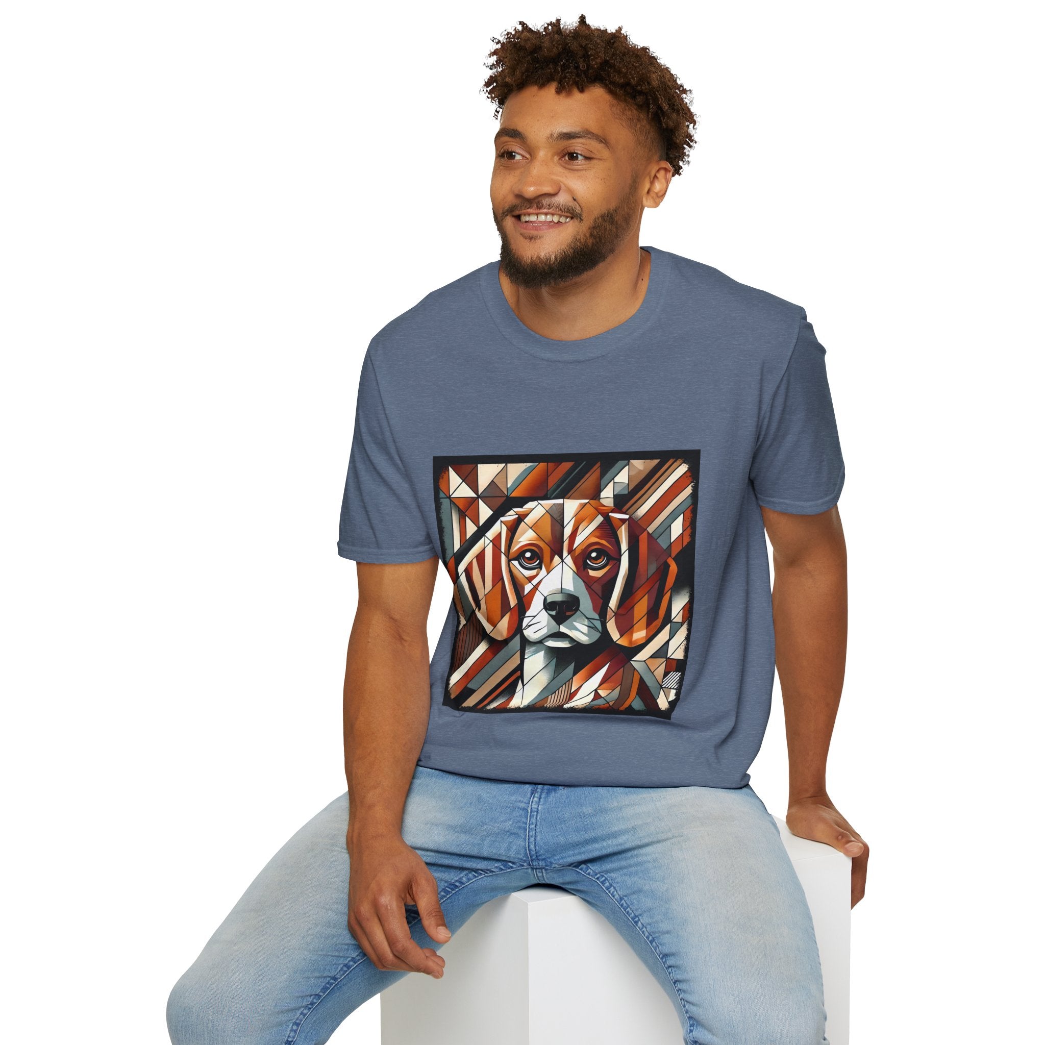 Beagle Warm Geometric | Unisex Dog T-Shirt