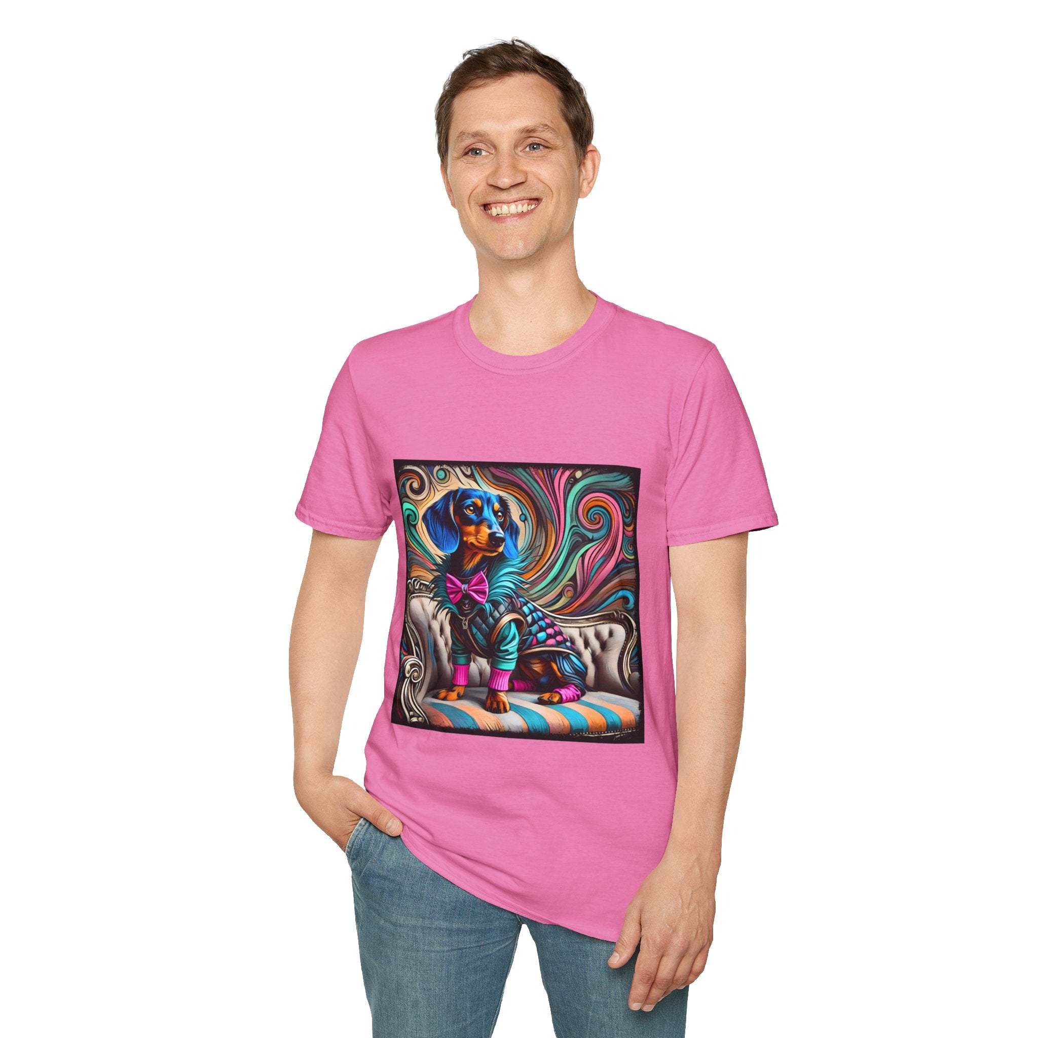 Dachshund Blue Rocker | Unisex Dog T-Shirt