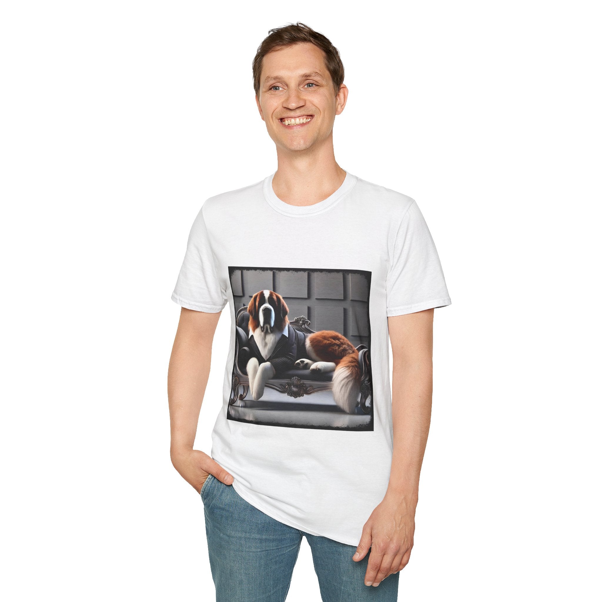 Saint Bernard Tux Luxe | Unisex Dog T-Shirt
