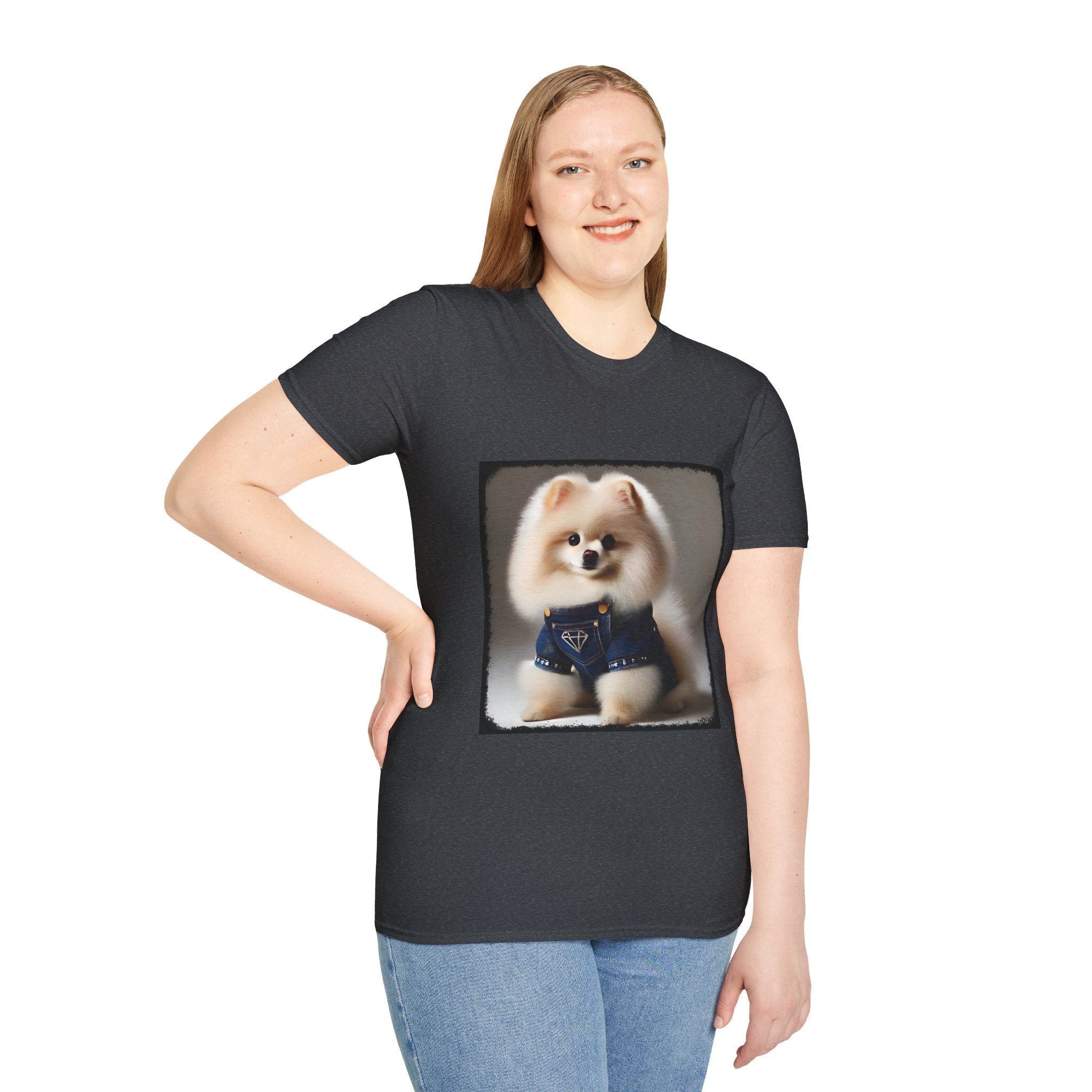 Pomeranian Pure Denim | Unisex Dog T-Shirt