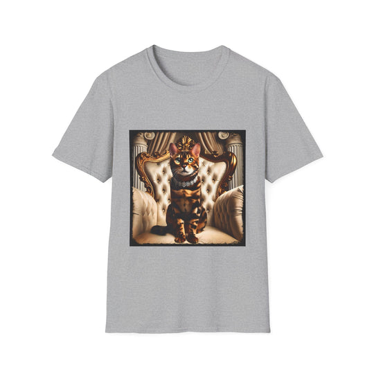 Bengal Cat Diamond Princess design cat lover unisex t-shirt in sport grey