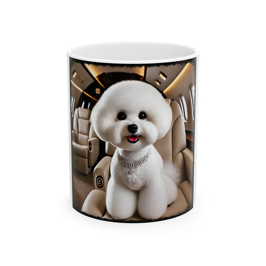 Bichon Frise Friendly Flier Dog Themed Ceramic Mug ceramic mug
