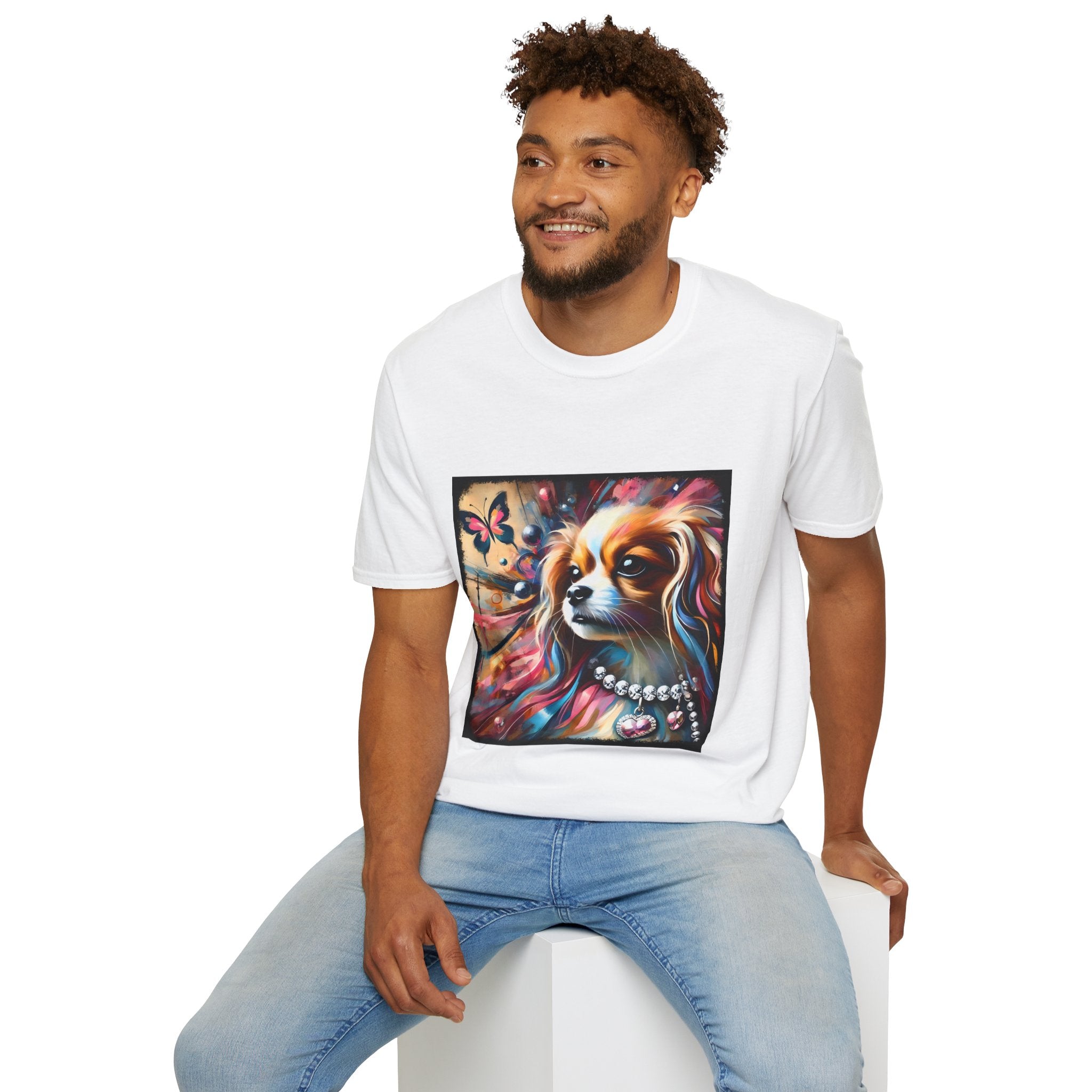Cavalier King Charles Spaniel Pink Diamond Classic | Unisex Dog T-Shirt